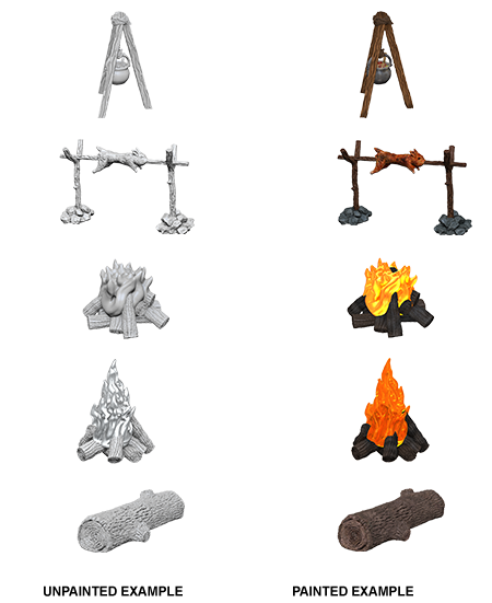 WizKids Deep Cuts: Camp Fire & Sitting Log - Devastation Store | Devastation Store