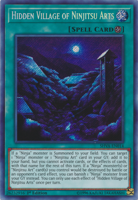 Hidden Village of Ninjitsu Arts [SHVA-EN014] Secret Rare | Devastation Store