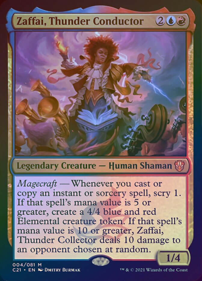 Zaffai, Thunder Conductor (Display Commander) [Commander 2021] | Devastation Store