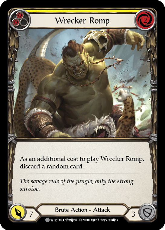 Wrecker Romp (Yellow) [WTR030] Unlimited Edition Rainbow Foil - Devastation Store | Devastation Store