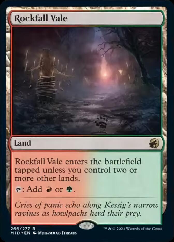 Rockfall Vale [Innistrad: Midnight Hunt] | Devastation Store