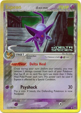 Espeon (4/113) (Delta Species) (Stamped) [EX: Delta Species] | Devastation Store
