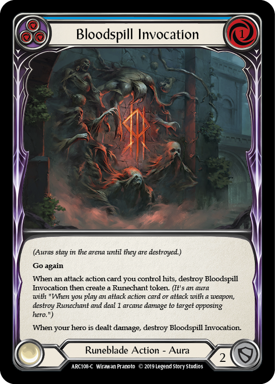 Bloodspill Invocation (Blue) [ARC108-C] 1st Edition Normal - Devastation Store | Devastation Store