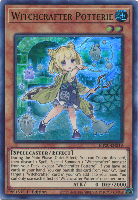 Witchcrafter Potterie [MP20-EN219] Ultra Rare | Devastation Store
