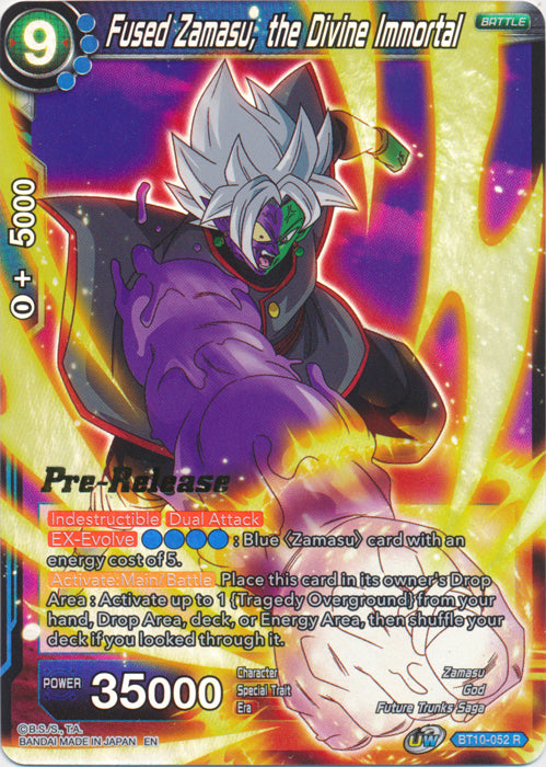 Fused Zamasu, the Divine Immortal (BT10-052) [Rise of the Unison Warrior Prerelease Promos] | Devastation Store