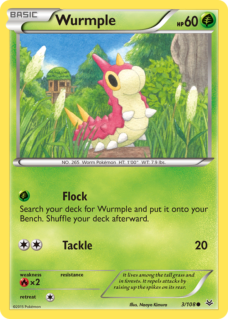 Wurmple (3/108) [XY: Roaring Skies] | Devastation Store