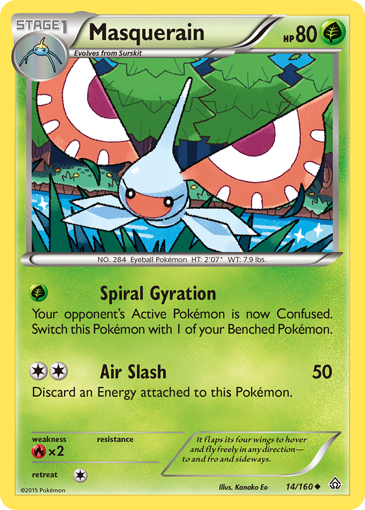 Masquerain (14/160) [XY: Primal Clash] | Devastation Store