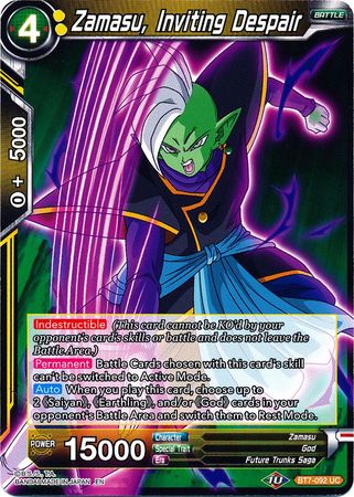 Zamasu, Inviting Despair [BT7-092] | Devastation Store
