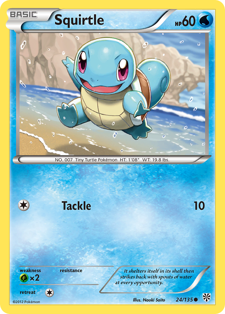 Squirtle (24/135) [Black & White: Plasma Storm] | Devastation Store