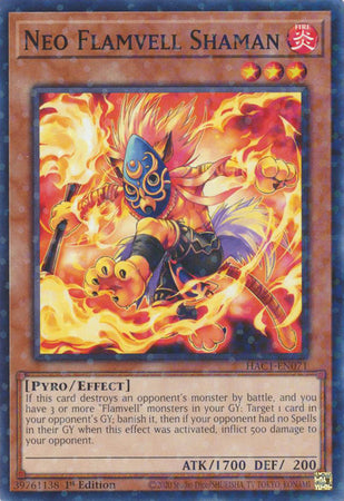 Neo Flamvell Shaman (Duel Terminal) [HAC1-EN071] Common | Devastation Store