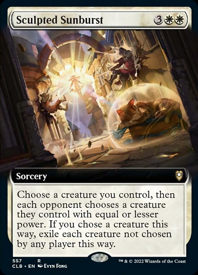Sculpted Sunburst (Extended Art) [Commander Legends: Battle for Baldur's Gate] | Devastation Store