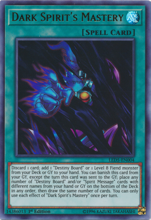 Dark Spirit's Mastery [LED5-EN004] Ultra Rare | Devastation Store