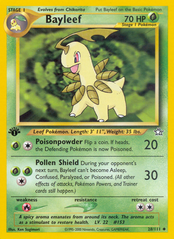 Bayleef (28/111) [Neo Genesis 1st Edition] | Devastation Store