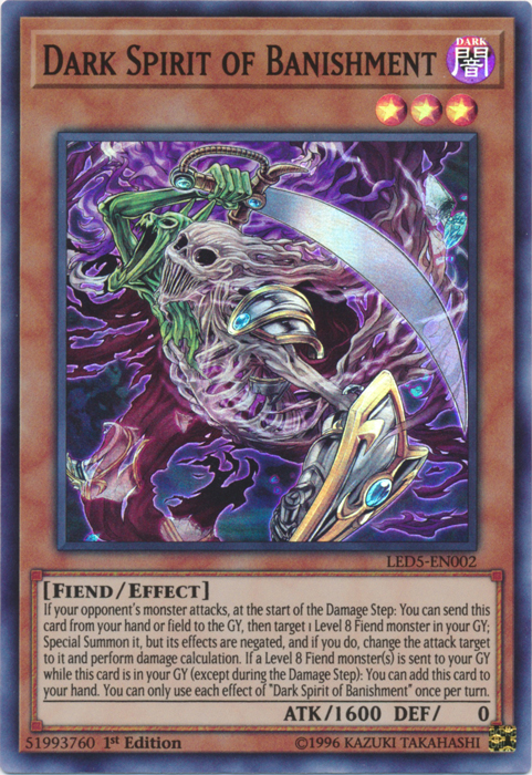 Dark Spirit of Banishment [LED5-EN002] Super Rare | Devastation Store