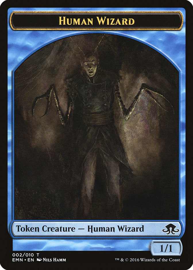 Human Wizard [Eldritch Moon Tokens] | Devastation Store