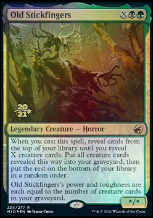 Old Stickfingers [Innistrad: Midnight Hunt Prerelease Promos] | Devastation Store