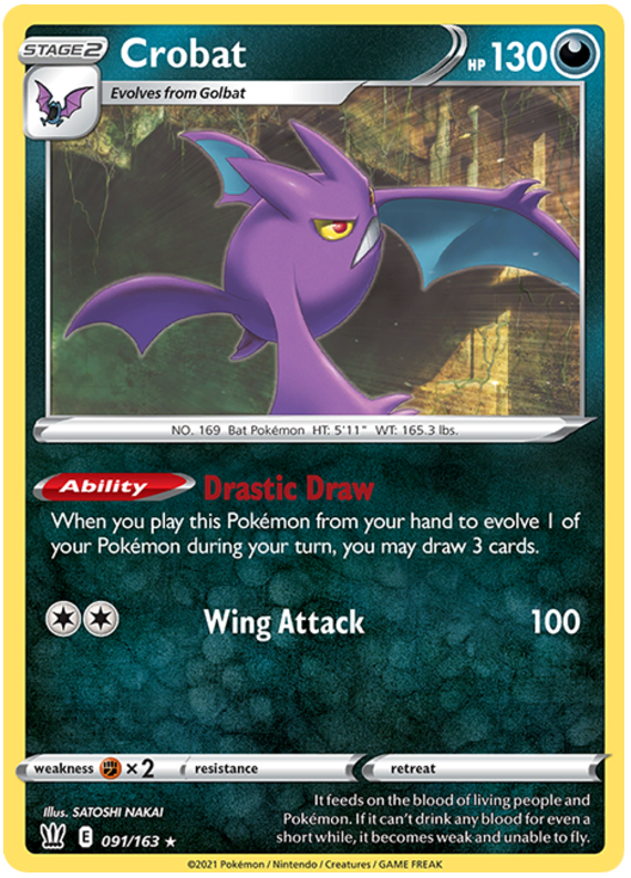 Crobat (091/163) [Sword & Shield: Battle Styles] | Devastation Store