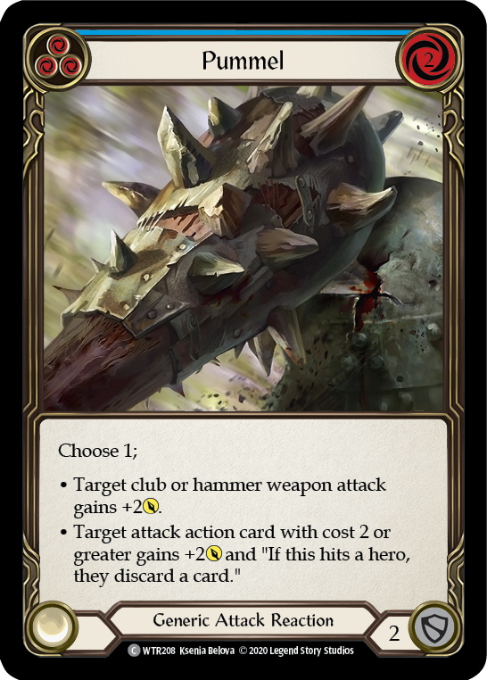 Pummel (Blue) [WTR208] Unlimited Edition Rainbow Foil - Devastation Store | Devastation Store