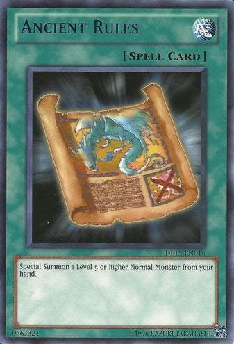 Ancient Rules (Blue) [DL13-EN016] Rare | Devastation Store