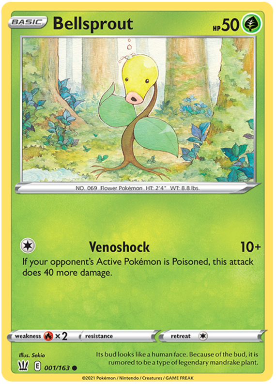 Bellsprout (001/163) [Sword & Shield: Battle Styles] | Devastation Store
