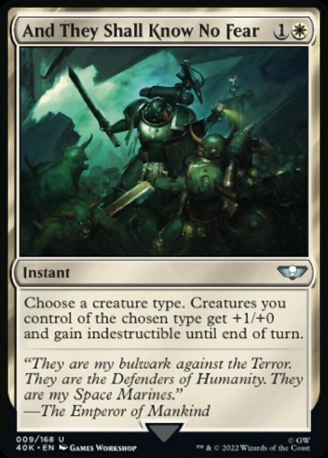 And They Shall Know No Fear (Surge Foil) [Universes Beyond: Warhammer 40,000] | Devastation Store