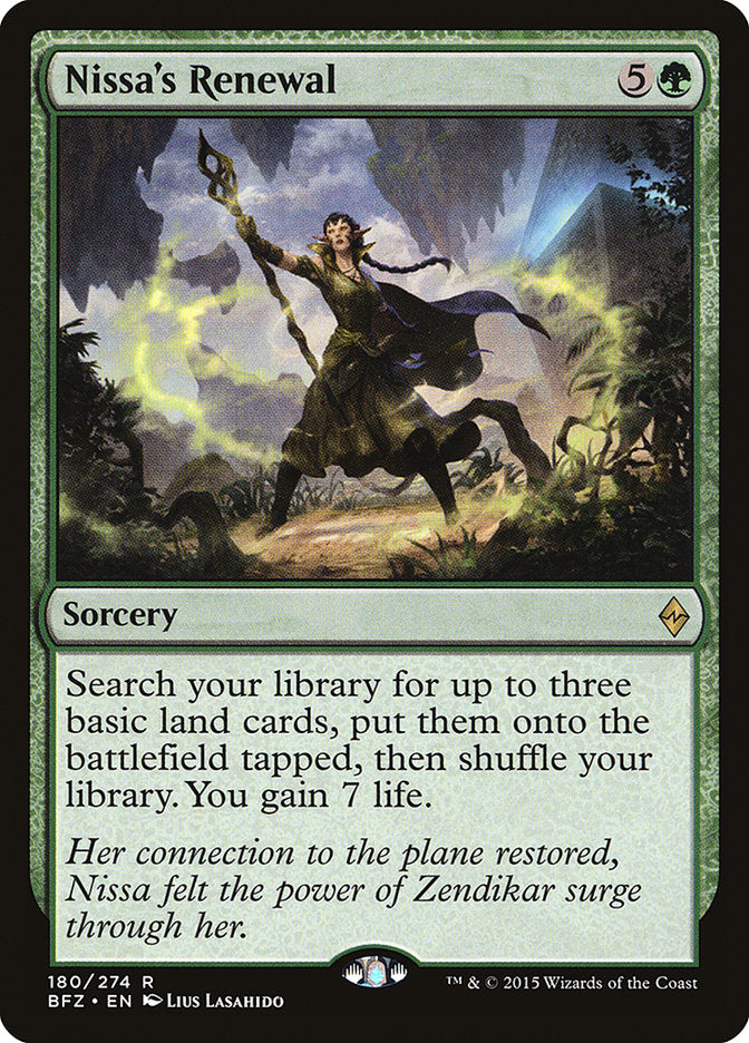 Nissa's Renewal [Battle for Zendikar] | Devastation Store