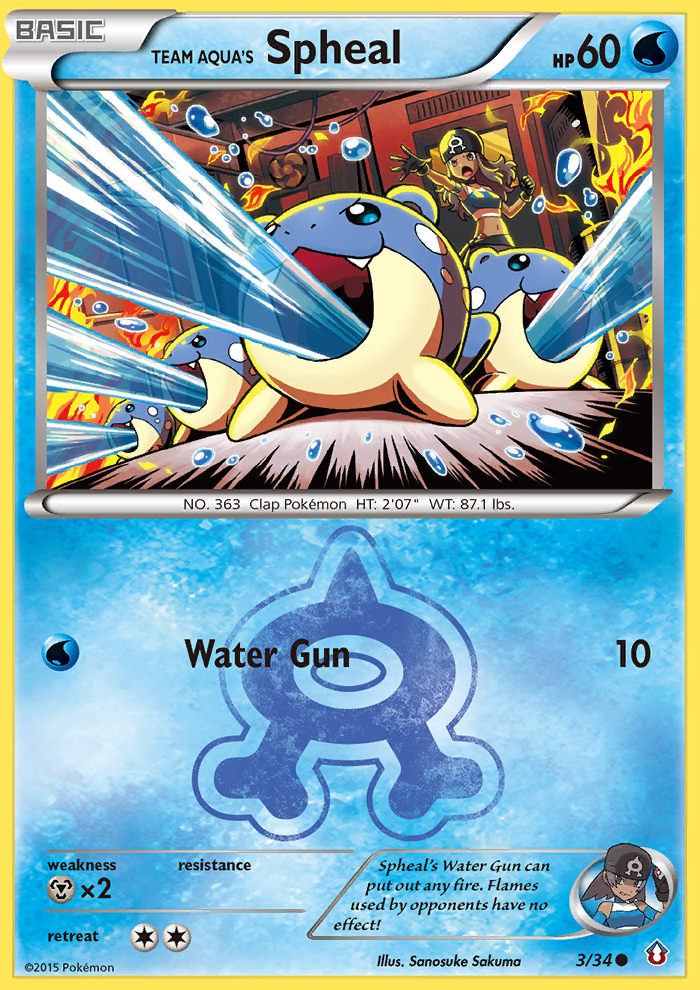 Team Aqua's Spheal (3/34) [XY: Double Crisis] | Devastation Store