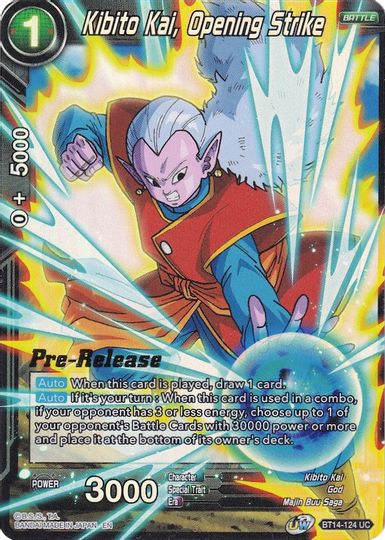 Kibito Kai, Opening Strike (BT14-124) [Cross Spirits Prerelease Promos] | Devastation Store