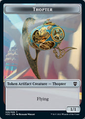 Spirit (003) // Thopter Double-sided Token [Innistrad: Crimson Vow Commander Tokens] | Devastation Store