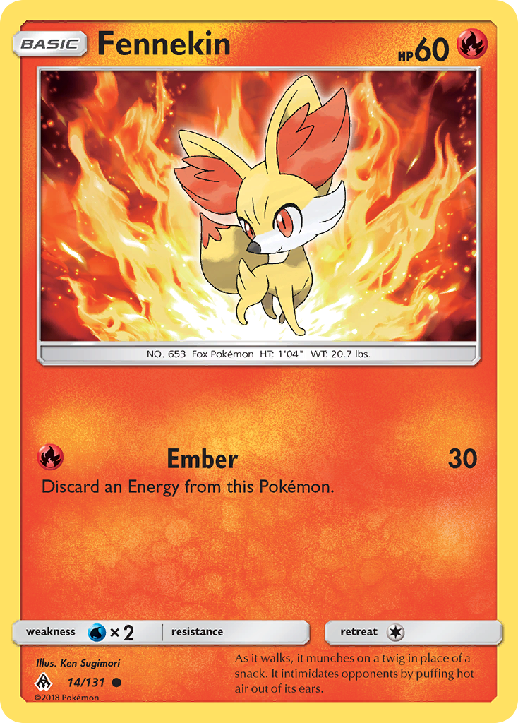 Fennekin (14/131) [Sun & Moon: Forbidden Light] | Devastation Store