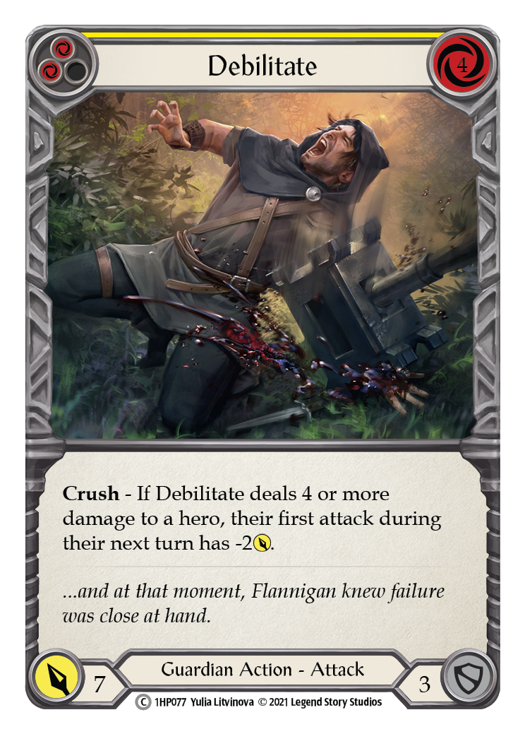 Debilitate (Yellow) [1HP077] | Devastation Store