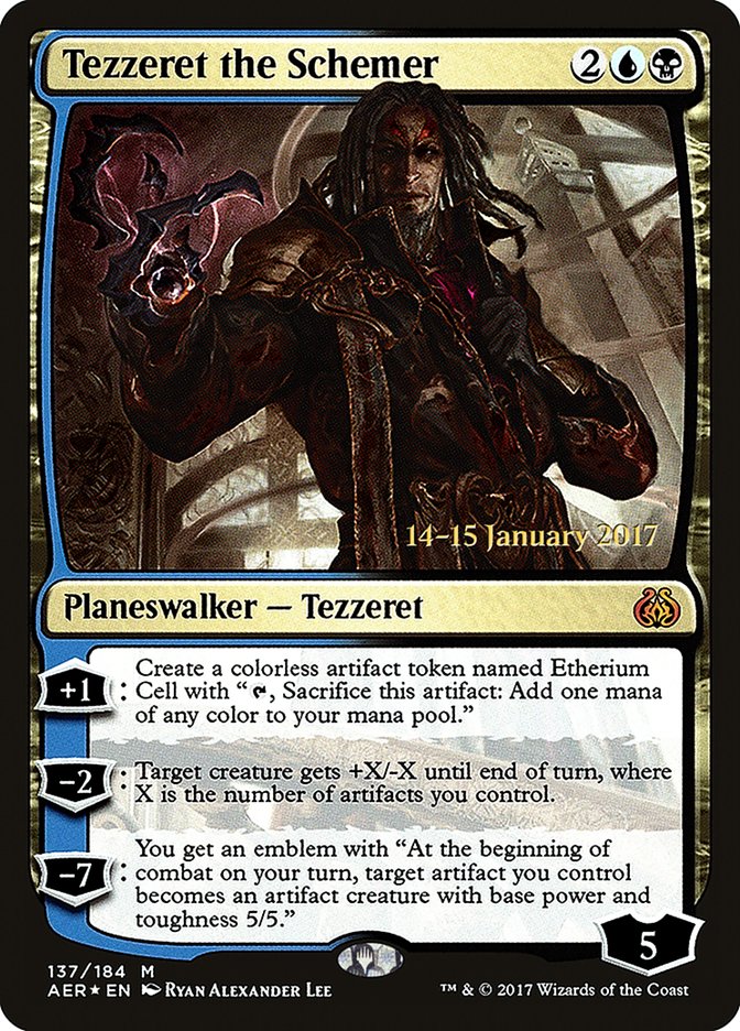 Tezzeret the Schemer  [Aether Revolt Prerelease Promos] | Devastation Store