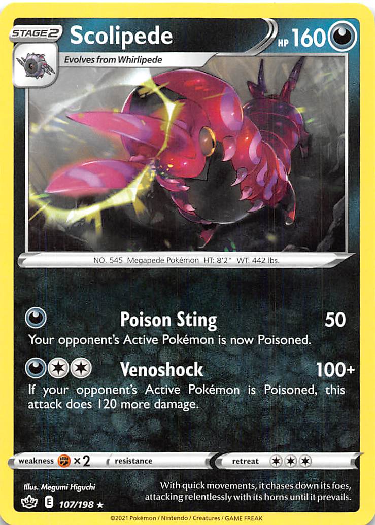 Scolipede (107/198) [Sword & Shield: Chilling Reign] | Devastation Store