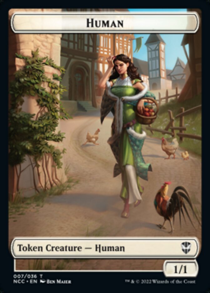 Eldrazi Spawn // Human Double-sided Token [Streets of New Capenna Commander Tokens] | Devastation Store