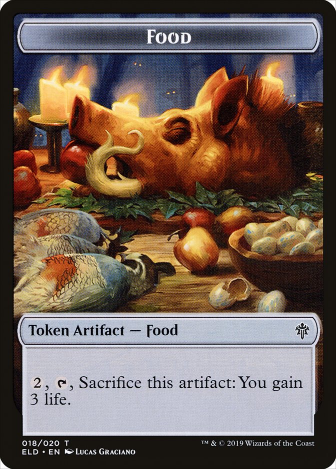 Food (018/020) [Throne of Eldraine Tokens] | Devastation Store