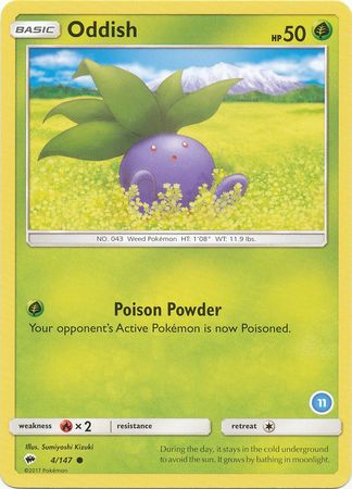 Oddish (4/147) (Deck Exclusive #11) [Sun & Moon: Trainer Kit - Alolan Ninetales] | Devastation Store