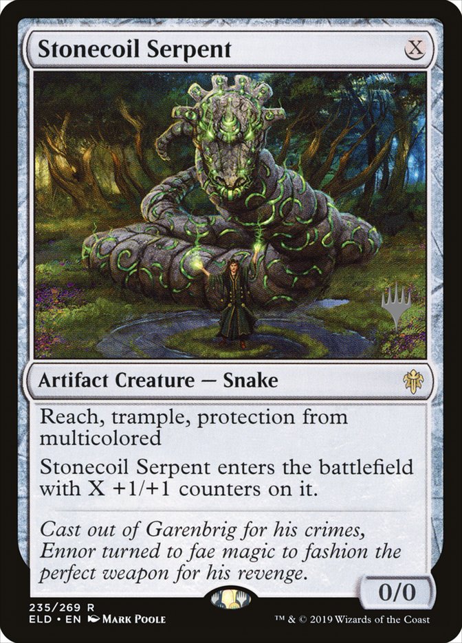 Stonecoil Serpent (Promo Pack) [Throne of Eldraine Promos] | Devastation Store