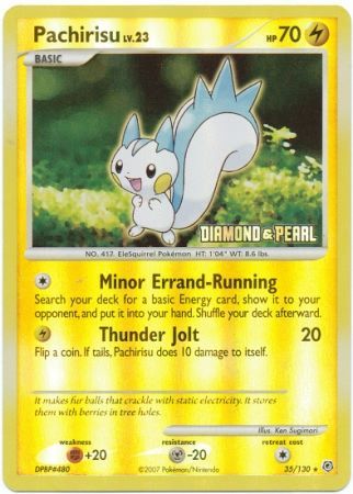 Pachirisu (35/130) [Burger King Promos: 2008 Collection] | Devastation Store