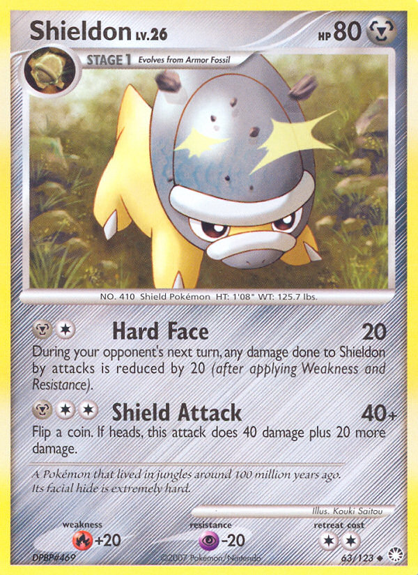 Shieldon (63/123) [Diamond & Pearl: Mysterious Treasures] | Devastation Store