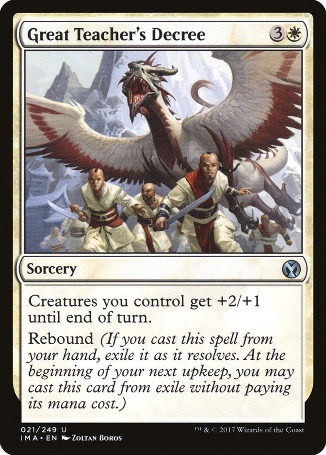 Great Teacher's Decree [Iconic Masters] - Devastation Store | Devastation Store