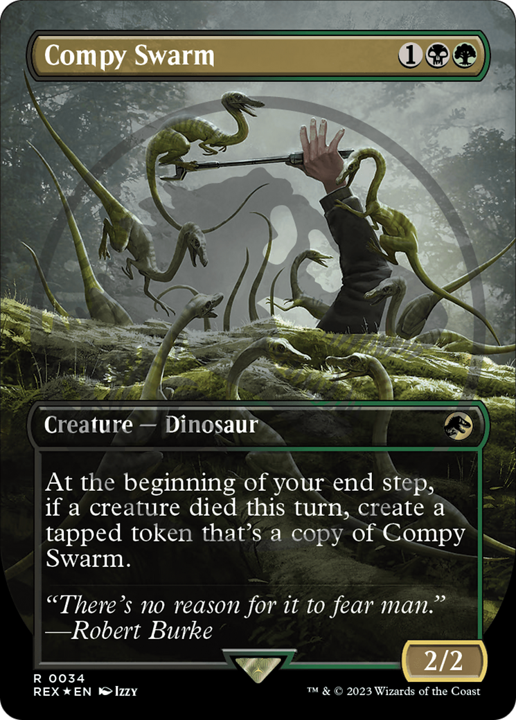 Compy Swarm Emblem (Borderless) [Jurassic World Collection Tokens] | Devastation Store