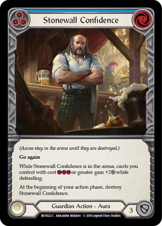 Stonewall Confidence (Blue) [BVO022-C] Normal - Devastation Store | Devastation Store