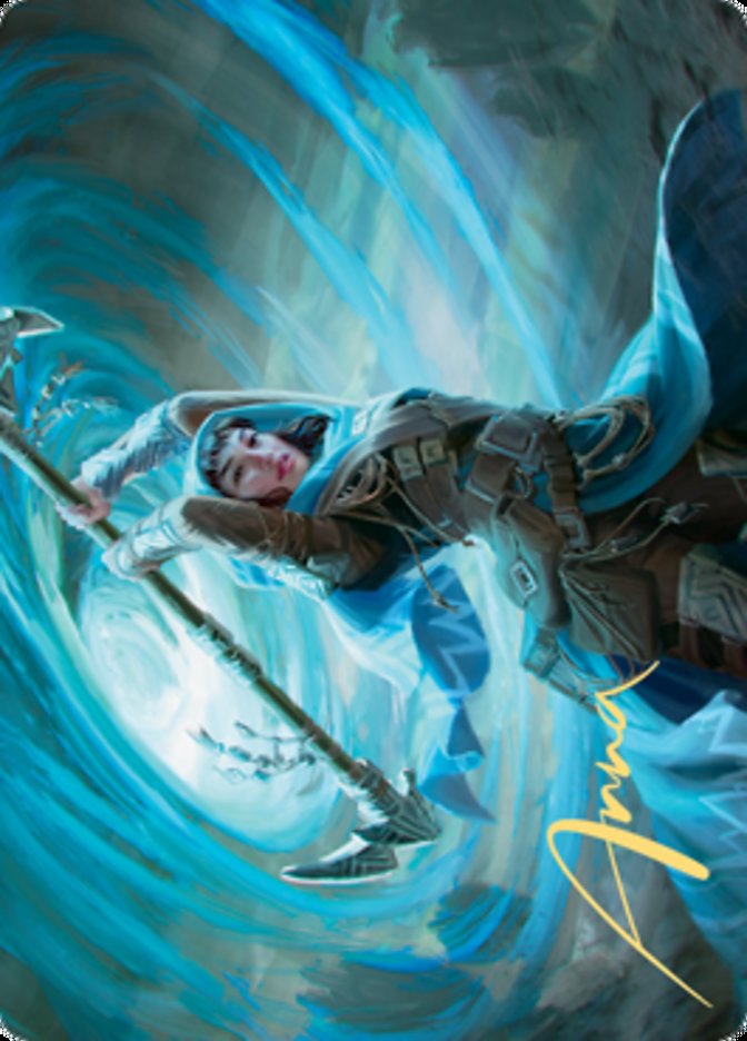 Sea Gate Stormcaller Art Card (Gold-Stamped Signature) [Zendikar Rising Art Series] | Devastation Store