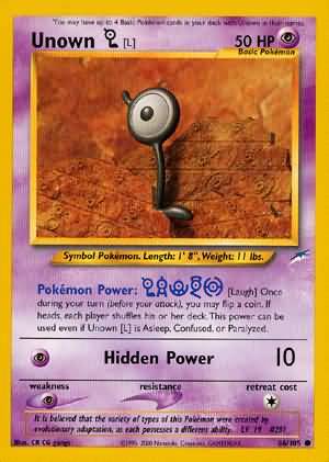 Unown [L] (86/105) [Neo Destiny Unlimited] | Devastation Store