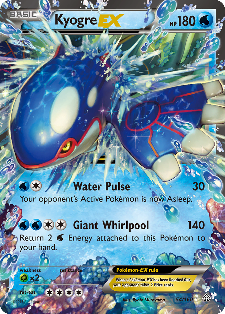 Kyogre EX (54/160) [XY: Primal Clash] | Devastation Store