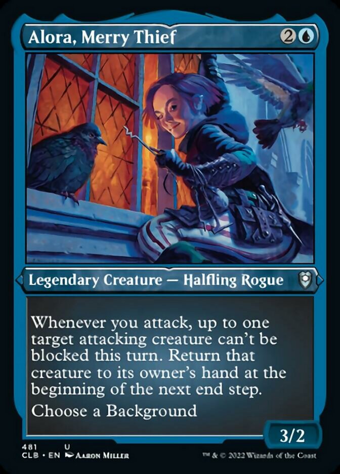Alora, Merry Thief (Foil Etched) [Commander Legends: Battle for Baldur's Gate] | Devastation Store