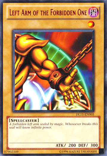 Left Arm of the Forbidden One (Red) [DL11-EN005] Rare | Devastation Store
