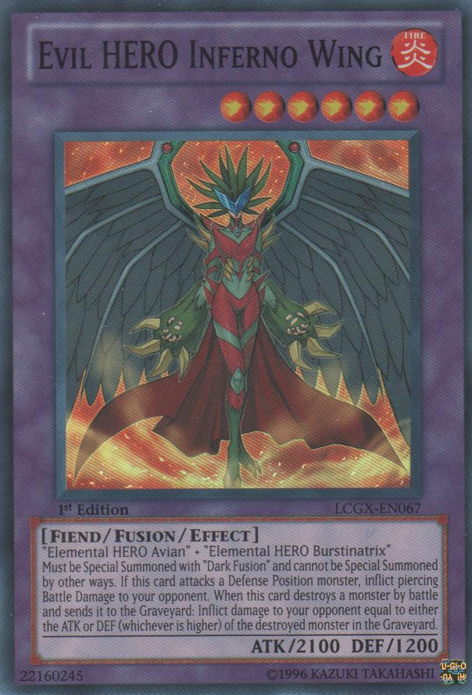 Evil HERO Inferno Wing [LCGX-EN067] Super Rare | Devastation Store