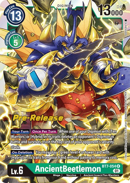 AncientBeetlemon [BT7-054] [Next Adventure Pre-Release Cards] | Devastation Store