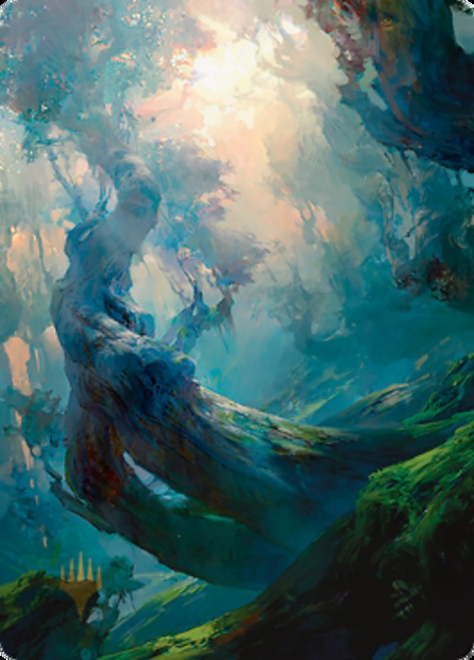Forest 3 Art Card (Gold-Stamped Signature) [Zendikar Rising Art Series] | Devastation Store